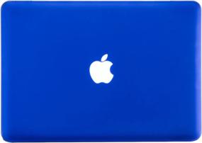 img 2 attached to Kuzy A1398 Прорезиненный жесткий чехол для нового 15,4-дюймового MacBook Pro с дисплеем Retina — алюминиевый цельный корпус — синий
