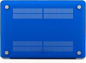 img 1 attached to Kuzy A1398 Прорезиненный жесткий чехол для нового 15,4-дюймового MacBook Pro с дисплеем Retina — алюминиевый цельный корпус — синий