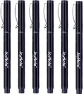 experience effortless writing with joynote black gel pens, 6 pack of fine point pens with comfort grip and premium ink for office use logo