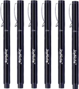 img 4 attached to Experience Effortless Writing With JoyNote Black Gel Pens, 6 Pack Of Fine Point Pens With Comfort Grip And Premium Ink For Office Use