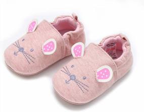 img 4 attached to COSANKIM Soft Sole Sneaker Moccasins For Infant Baby Boys And Girls - Non-Skid Toddler First Walkers & Crib House Shoes