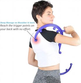 img 2 attached to Relieve Tension With GOHIKING Trigger Point Massager Tool: A Handheld Solution For Neck, Back, And Shoulder Pain