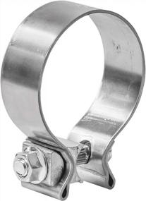 img 3 attached to 2.5 Inch TOTALFLOW 409 Stainless Steel Single Bolt AccuSeal Exhaust Muffler Clamp Band - TF-250SS