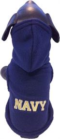 img 2 attached to 🐾 NCAA Navy Midshipmen Polar Fleece Hooded Dog Jacket - Ideal for Pet Comfort and Team Spirit!