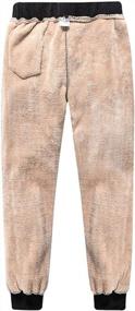 img 2 attached to Duyang Men'S Winter Sherpa Fleece Sweatpants: Comfortable And Trendy Active Joggers With Tapered Fit