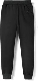 img 3 attached to Duyang Men'S Winter Sherpa Fleece Sweatpants: Comfortable And Trendy Active Joggers With Tapered Fit