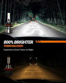 img 3 attached to Upgrade Your Car Lights With SEALIGHT L2 9007/HB5 LED Bulbs: 24000LM, 800% Brightness, 6000K Cool White, Turbo Fan, Pack Of 2