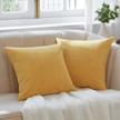 set of 2 anickal decorative accent pillow covers - 18x18 inches, square cushion cases for living room, couch, farmhouse, and home decoration logo