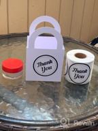 img 1 attached to Small Business Thank You Stickers - 2" Round Dot Black & White - 300 Labels Per Roll For Envelope Mailer Seals, Boutiques, Retailers, And Gift Packaging Supplies review by Jesus Cordova