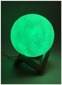 img 1 attached to Увлажнитель воздуха, ночник-светильник с 3 режимами света Moon Lamp Humidifier 15см, со встроенным аккумулятором и сенсорным управлением.