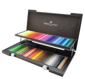 img 1 attached to Faber-Castell Albrecht Durer watercolor pencils, 120 colors, wooden box (117513)