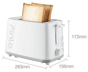 img 1 attached to 🍞 White Xiaomi Pinlo Toaster Mini Toaster PL-T075W1H