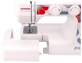 img 2 attached to Janome J925S sewing machine, white/red/grey