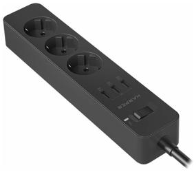 img 2 attached to Surge protector with USB charging HARPER UCH-315, black