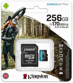 img 2 attached to Memory Card Kingston microSDXC 256 GB Class 10, V30, A2, UHS-I U3, R/W 170/90 MB/s, adapter to SD