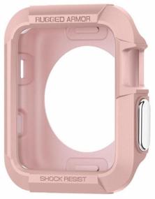 img 2 attached to Spigen Rugged Armor Case for Apple Watch Series 3/2/1 42mm