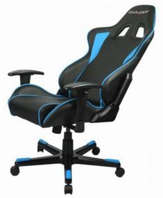 img 2 attached to Gaming chair DXRacer Formula OH/FE08, upholstery: imitation leather, color: black/blue