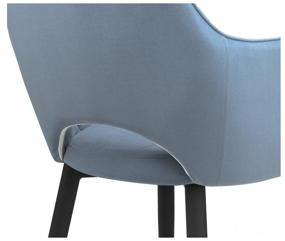 img 1 attached to Chair Woodville Vener, metal/velor, metal, color: light blue/black