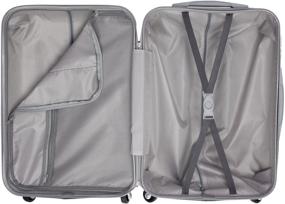 img 1 attached to TEVIN suitcase, ABS plastic, support legs on the side wall, 105 l, size L, 0008