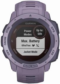 img 2 attached to 🌸 45mm Orchid Garmin Instinct Solar Smart Watch
