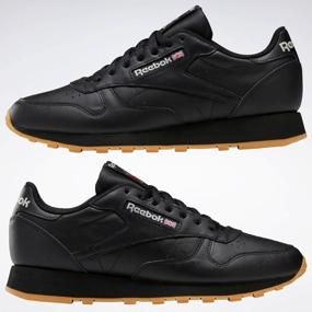 img 1 attached to Reebok Classic Leather sneakers, size 44EU (10.5US), core black / pure gray 5 / reebok rubber gum-03