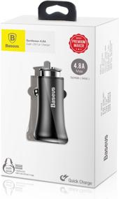 img 2 attached to Charging kit Baseus Dual-USB Car Charger 4.8A CCALL-GB01/GB09, black