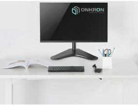 img 2 attached to ONKRON D101FS monitor mount 13"-34" desktop, up to 8 kg, tilt, swivel, black