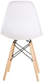 img 2 attached to Chairs LEON GROUP in the style of EAMES DSW for the kitchen with a backrest with wooden legs, 2 pcs