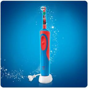 img 2 attached to Oral-B Pro 500 Stages Power Cars: The Ultimate Electric Toothbrush in White/Blue/Red