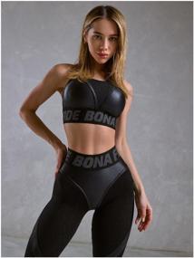 img 2 attached to Топ спортивный Bona Fide: Top For Top "Black Skin", XS