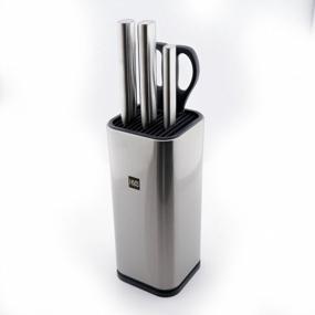 img 2 attached to HUOHOU Stainless Steel Kitchen Knife Set (HU0095), silver, 5 pieces