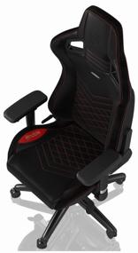 img 2 attached to 🎮 Ultimate Gaming Experience: Noblechairs Epic Computer Chair in Black/Red Imitation Leather