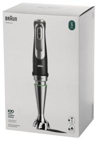 img 2 attached to 🔪 Braun MQ 9125XS Hand Blender: Powerful Mixing in Sleek Black/Silver Design