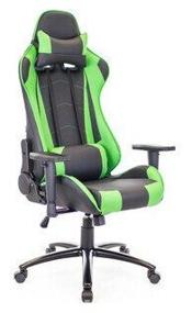 img 2 attached to Computer chair Everprof Lotus S9 gaming, upholstery: imitation leather, color: black/green