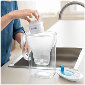 img 2 attached to 💧 BRITA Style XL MX 3.6L White and Blue Pitcher Filter: Superior Filtration for Clean, Crisp Water