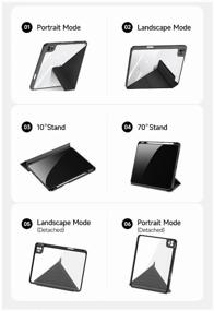 img 2 attached to Case Book Dux Ducis for Apple iPad Pro 11 2018g 2020g 2021g 2022g Magi Series Black