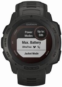 img 2 attached to Smart watch Garmin Instinct Solar 45 mm, graphite