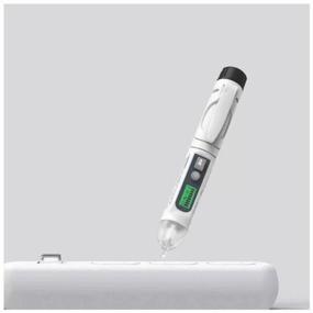 img 1 attached to Voltage Indicator Digital Xiaomi Duka Smart Test Pencil Non Contact EP-1 White