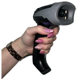 img 1 attached to 📱 Heroje S-H29W Wireless Barcode Scanner with Gift - Wireless 2.4GHz - Black - EGAIS - QR/Data Matrix - KB, VCOM