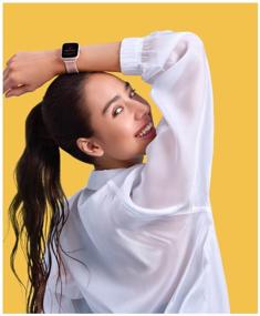 img 1 attached to 💖 Amazfit Bip U RU Smart Watch [Pink]: Sleek Design & Advanced Features