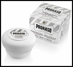 img 1 attached to Proraso Sensitive Green Tea Shaving Soap Jar - Shaving soap Green tea and oats 150 ml