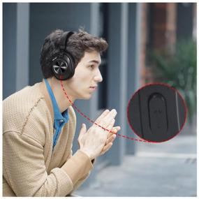 img 2 attached to Premium Sound Experience: Bluedio T7 Plus Wireless Headphones in Sleek Black Design