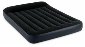 img 2 attached to 🛏️ Intex Pillow Rest Raised Air Mattress with Fiber-Tech Technology in Dark Blue - Size: 191x137 cm