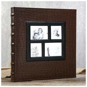 img 2 attached to 📷 BRAUBERG Reptile Skin Photo Album - 500 Photos, 10 x 15 cm, Brown - 390713/390714/390715/390680