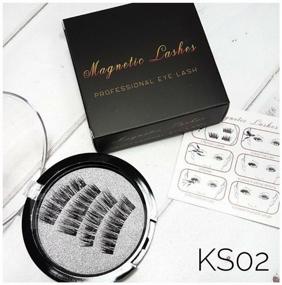 img 2 attached to Magnetic Lashes Magnetic False Eyelashes 3D, KS02-3 (on 3 magnets) reusable