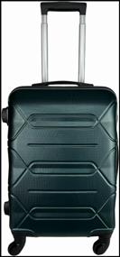 img 1 attached to Suitcase, Size S+, 45 litres, Dimensions: 60x38x23, removable wheels, combination lock, 4 wheels, color: Dark green