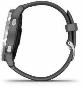 img 1 attached to Смарт-часы Garmin Vivoactive 4s Wi-Fi, серебристо-серого цвета