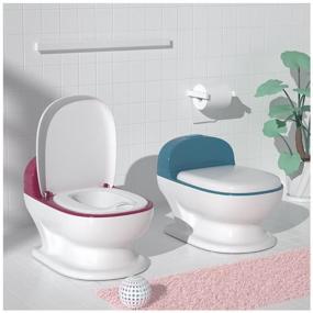 img 2 attached to Babyhood shaped potty with padded seat, flush sound and removable bowl.