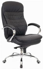 img 2 attached to Computer chair Everprof Valencia M for executive, upholstery: genuine leather, color: black leather