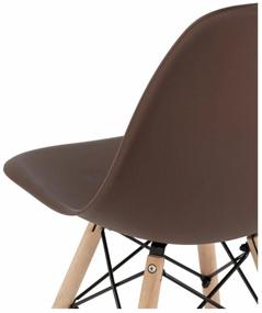 img 2 attached to STOOL GROUP Style DSW chair set, metal, 4 pcs., color: brown